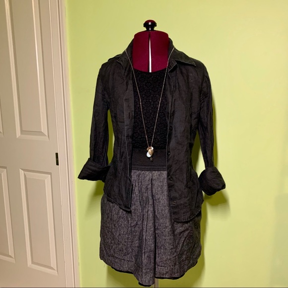 Sisley Black Linen Jacket - Picture 3 of 13